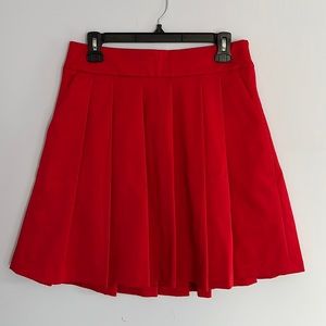 Ann Taylor red flare skirt